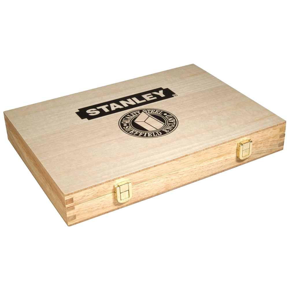 Ciseaux à bois manche bois - coffret de 5 pièces - 2-16-217 - STANLEY