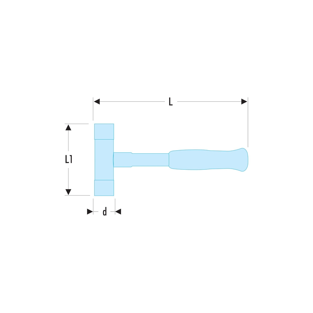 Massette sans rebond monobloc 50 mm - Par 5 - FACOM - 216.50