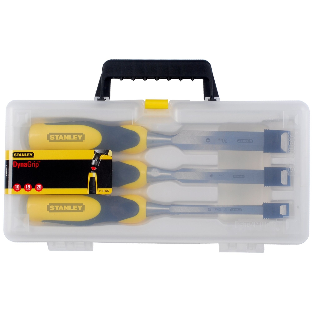 Ciseaux à bois bi-matière - jeu de 3 pièces - 2-16-887 - STANLEY