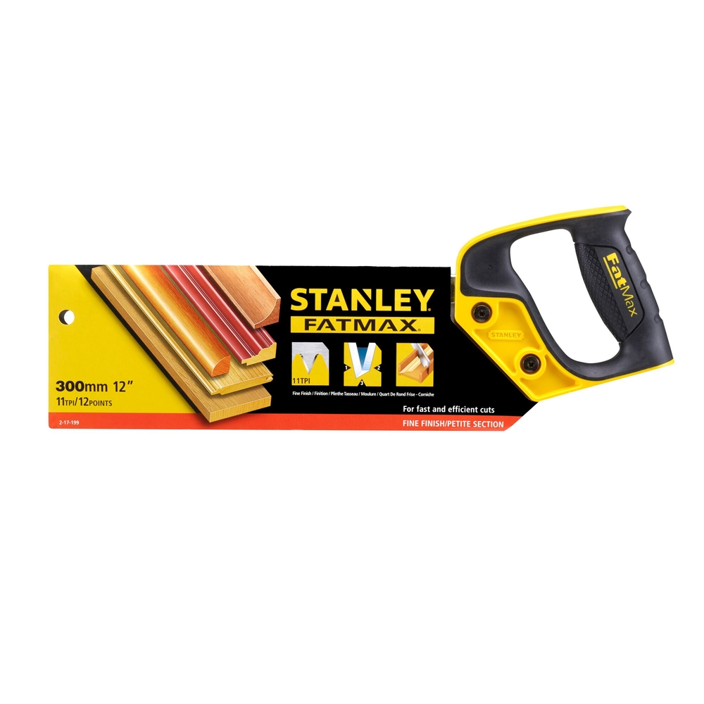 Scie à dos 300 mm - 11 dents/pouce - Fatmax - 2-17-199 - STANLEY FATMAX