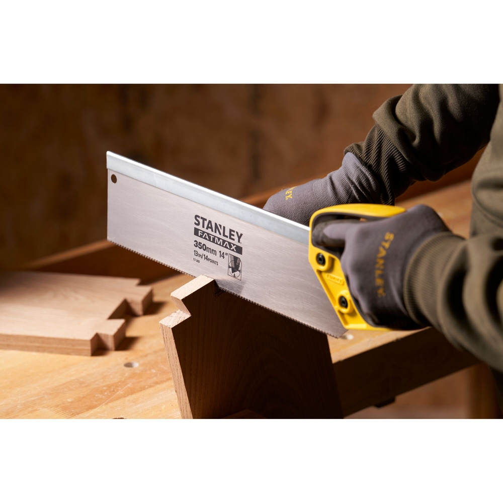 Scie à dos 350 mm - 13 dents/pouce - Fatmax - 2-17-202 - STANLEY FATMAX