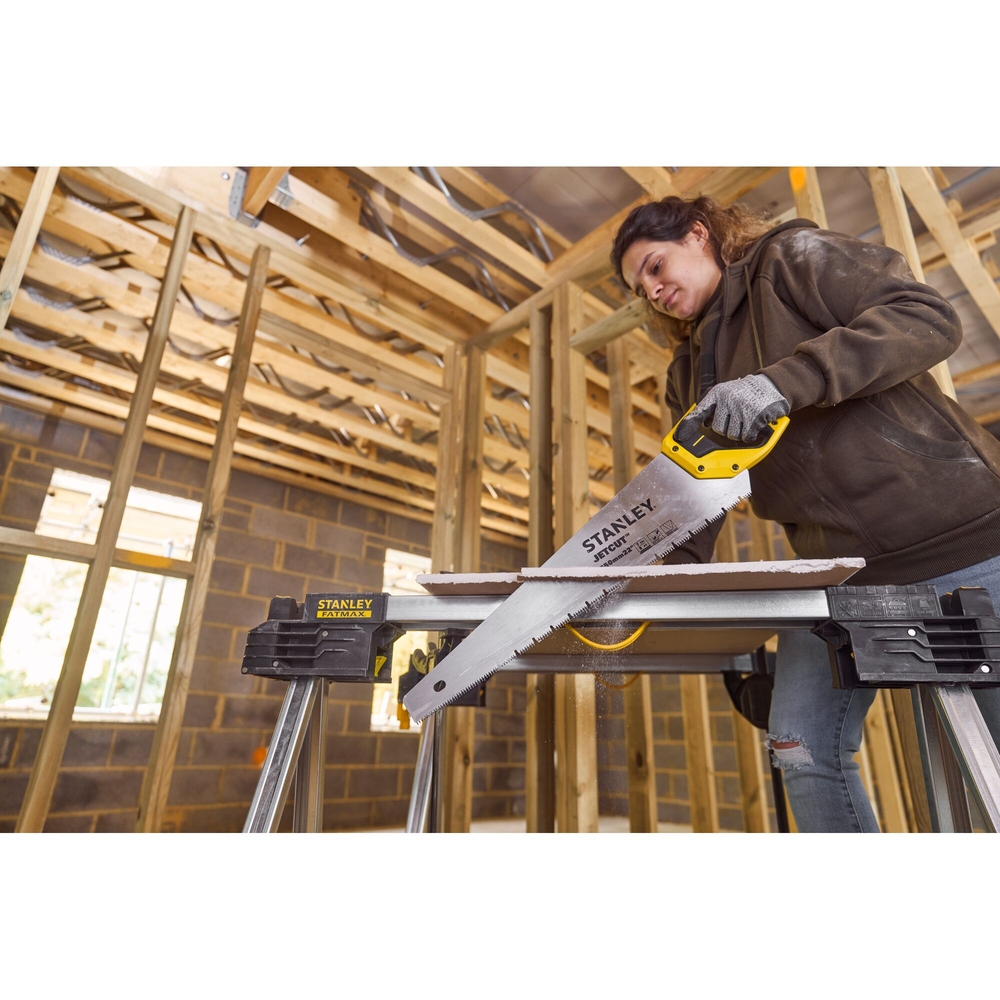 Scie égoïne Jet Cut spéciale panneaux de plâtre 550 mm - 2-20-037 - STANLEY