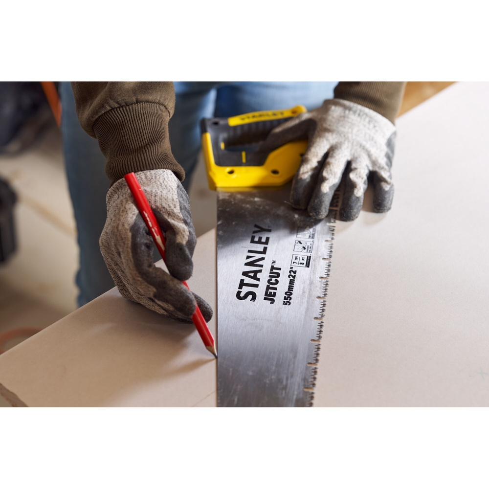Scie égoïne Jet Cut spéciale panneaux de plâtre 550 mm - 2-20-037 - STANLEY