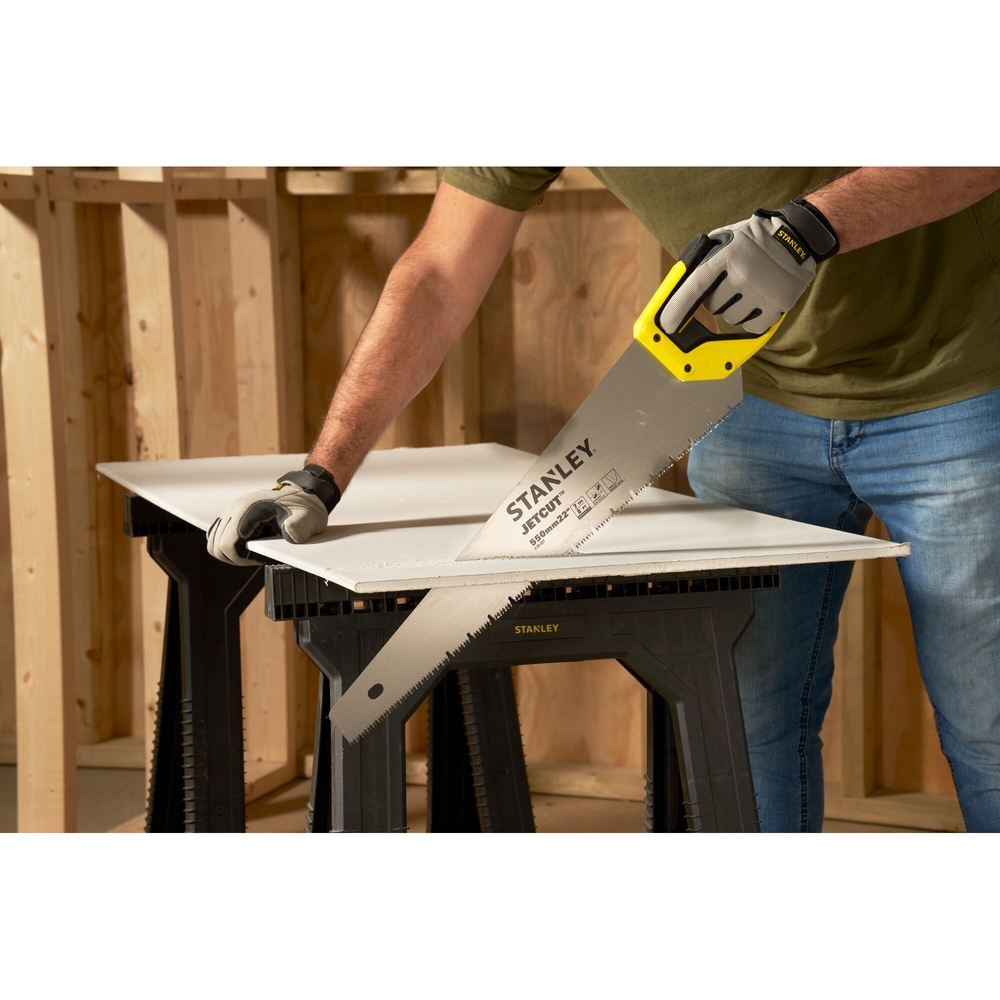 Scie égoïne Jet Cut spéciale panneaux de plâtre 550 mm - 2-20-037 - STANLEY