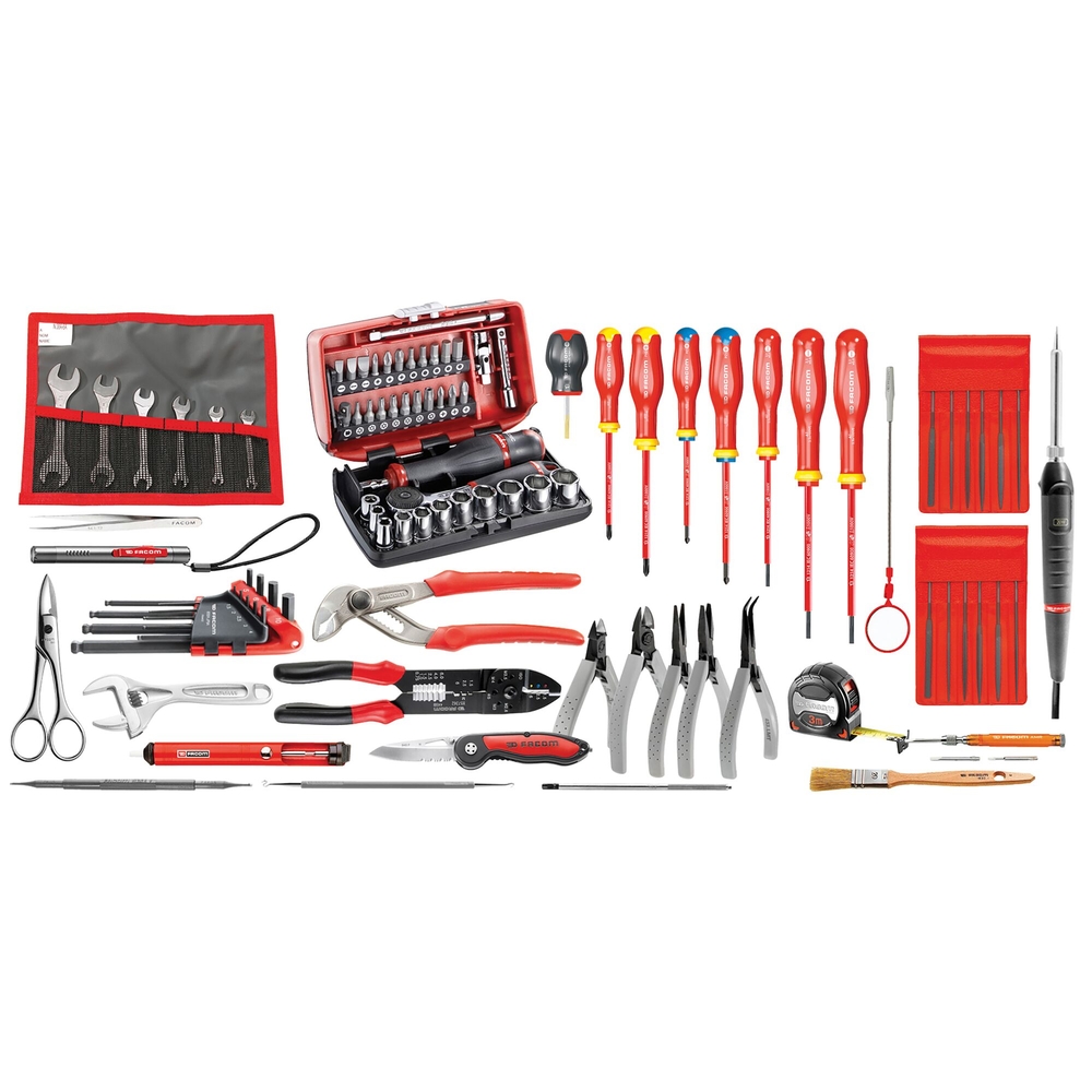 Sélection électricien 94 outils en valise - FACOM - 2208.EL32