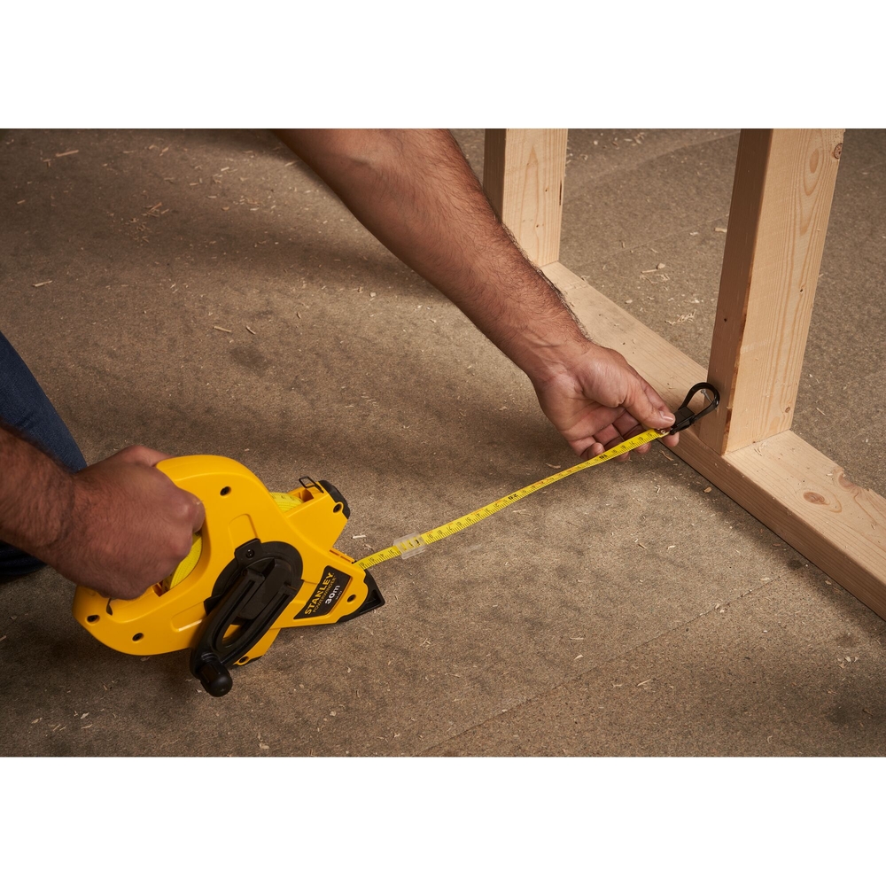 Mesure longue 30 m x 12,7 mm ruban fibre de verre Powerwinder - 2-34-772 - STANLEY