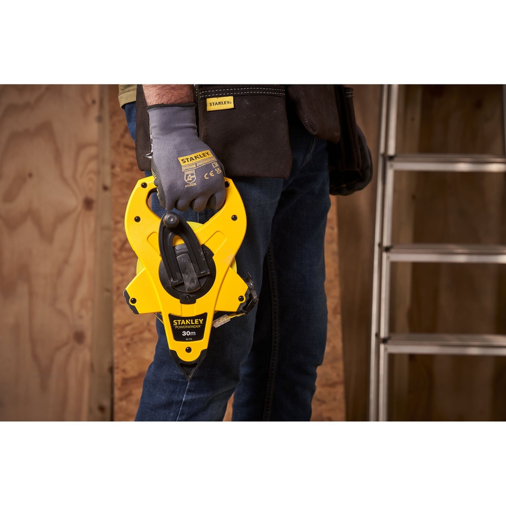 Mesure longue 30 m x 12,7 mm ruban fibre de verre Powerwinder - 2-34-772 - STANLEY