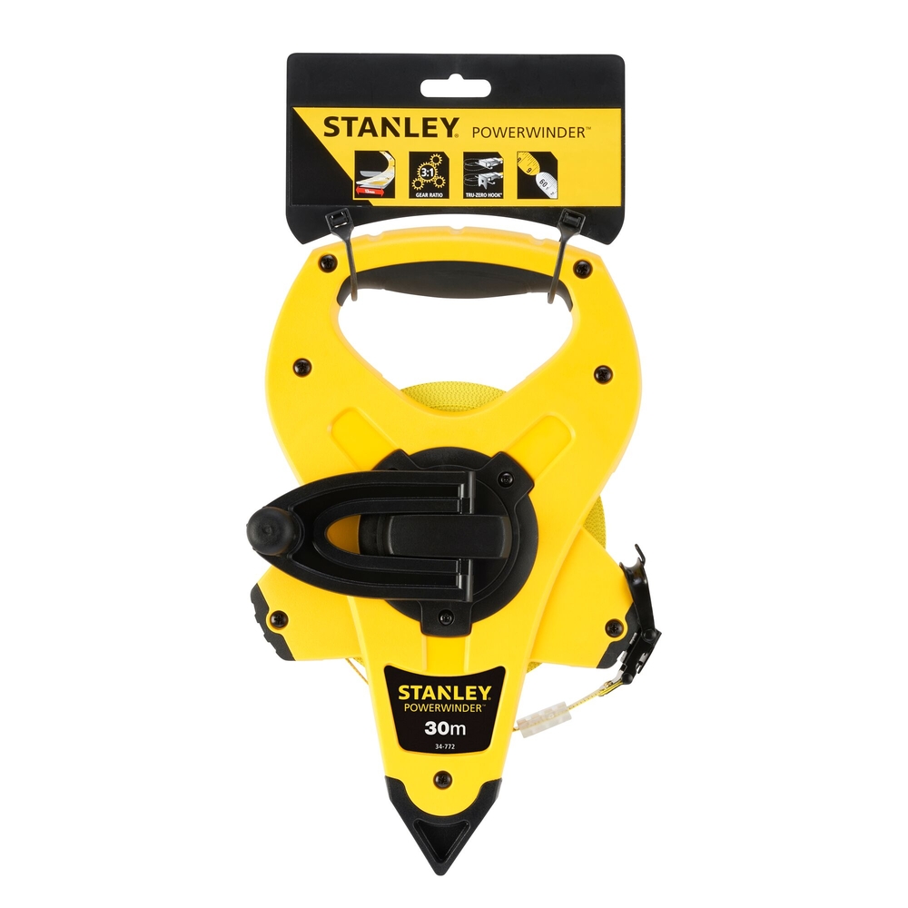 Mesure longue 30 m x 12,7 mm ruban fibre de verre Powerwinder - 2-34-772 - STANLEY