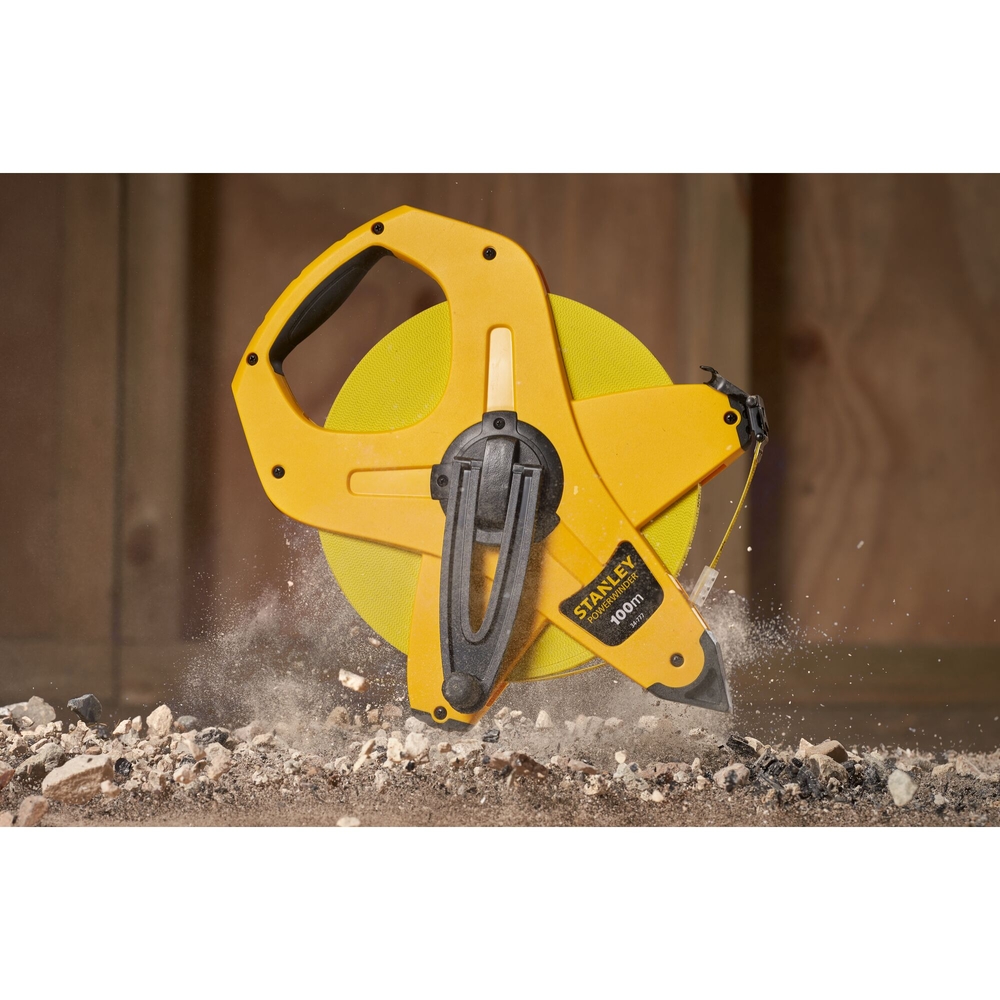Mesure longue 100 m x 12,7 mm ruban fibre de verre Powerwinder - 2-34-777 - STANLEY