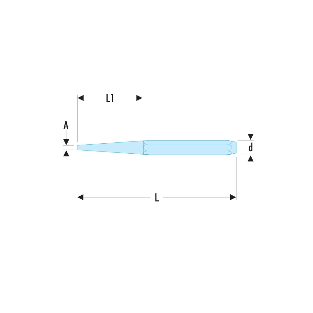 Chasse-goupille pour goupilles élastiques 2,9 mm - Par 5 - FACOM - 246.3