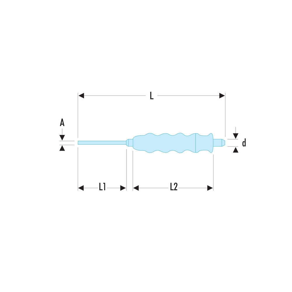 Chasse-clou gainé 2,9 mm - Par 5 - FACOM - 247.G3