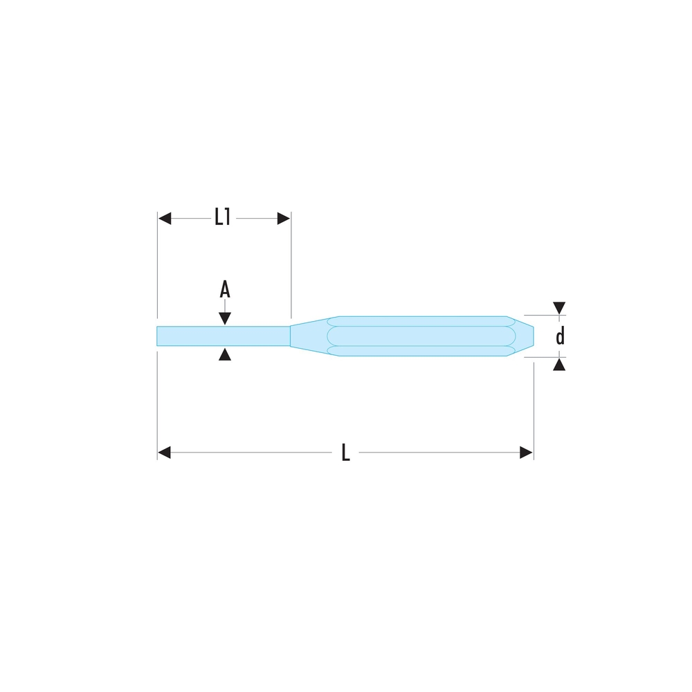 Chasse-goupille monobloc 4,9 mm - Par 10 - FACOM - 248.5