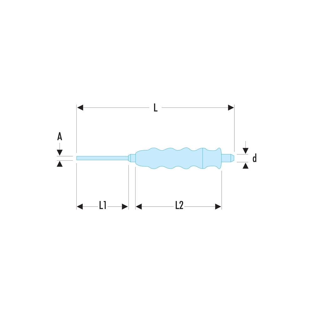 Chasse-goupille gainé 11,9 mm - Par 5 - FACOM - 249.G12