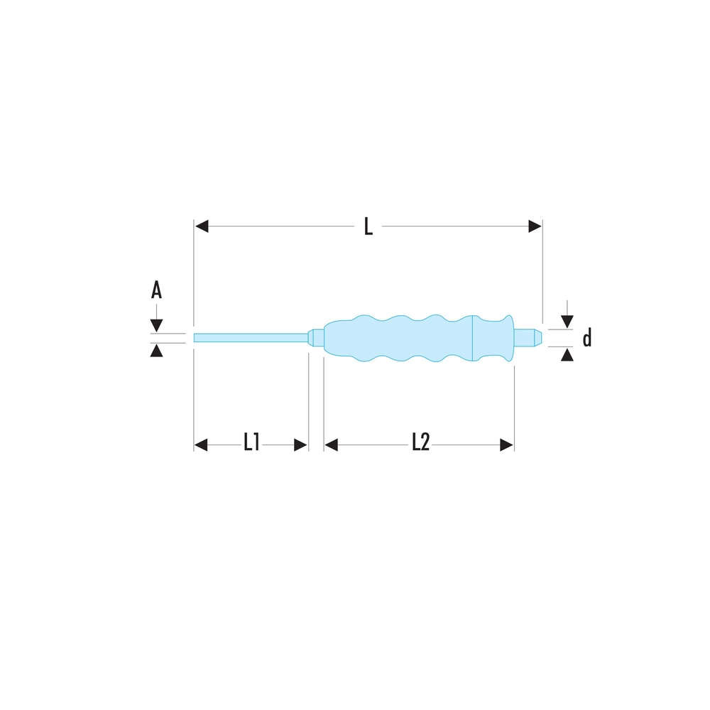 Chasse-goupille gainé 15,7 mm - Par 5 - FACOM - 249.G16
