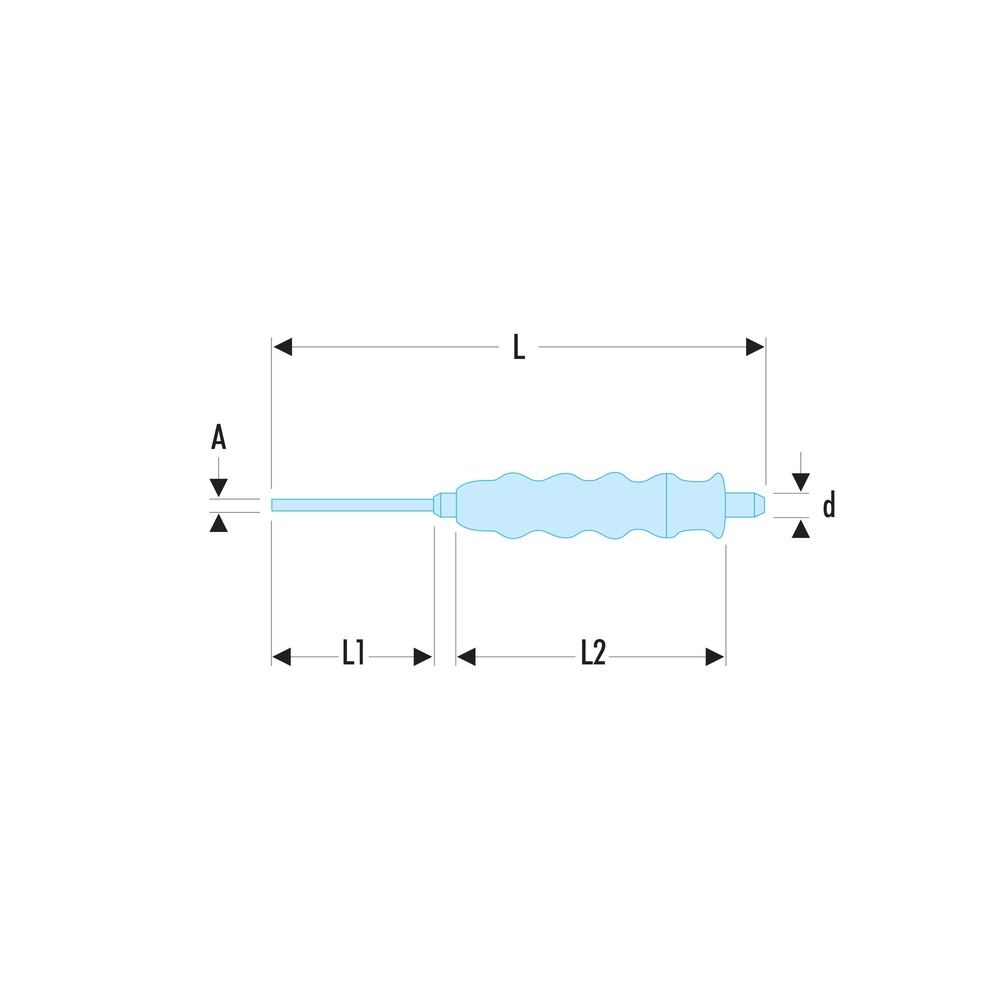Chasse-goupille gainé 3,9 mm - Par 10 - FACOM - 249.G4