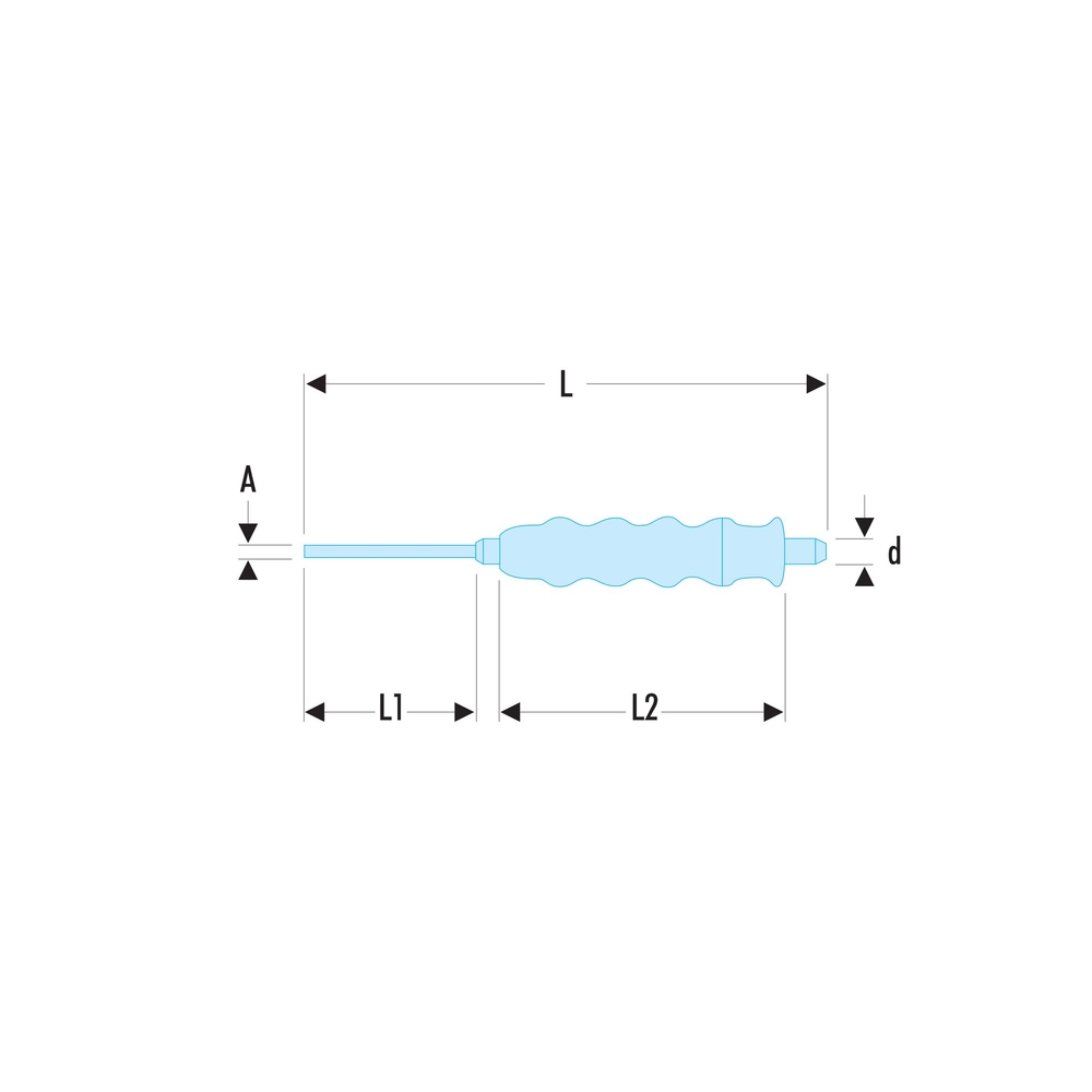 Chasse-goupilles gainé 5,9 mm - Par 10 - FACOM - 249.G6