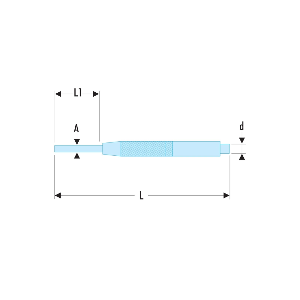 Chasse-goupille de précision à manchon de guidage 2,9 mm - FACOM - 251A.3