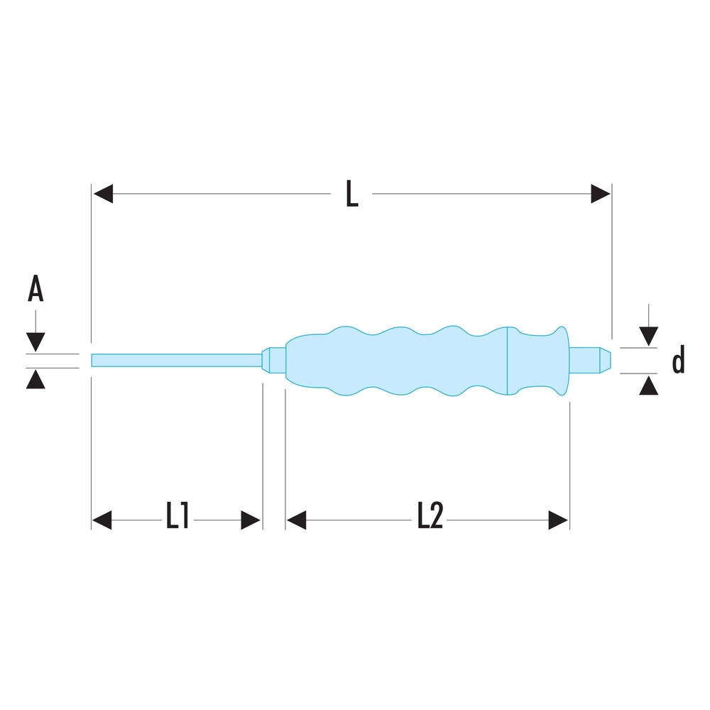 Pointeau gainé 10 mm - Par 5 - FACOM - 255.G10
