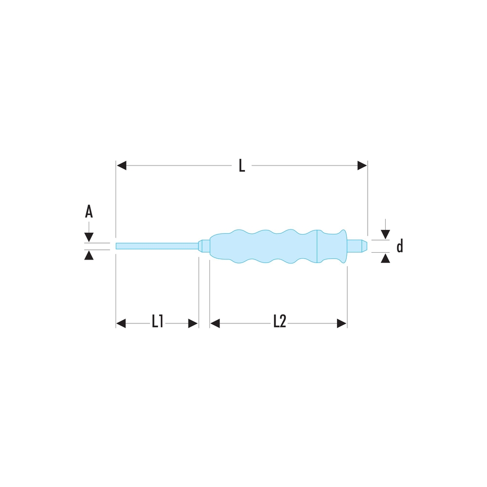Pointeau gainé 4 mm - Par 5 - FACOM - 255.G4