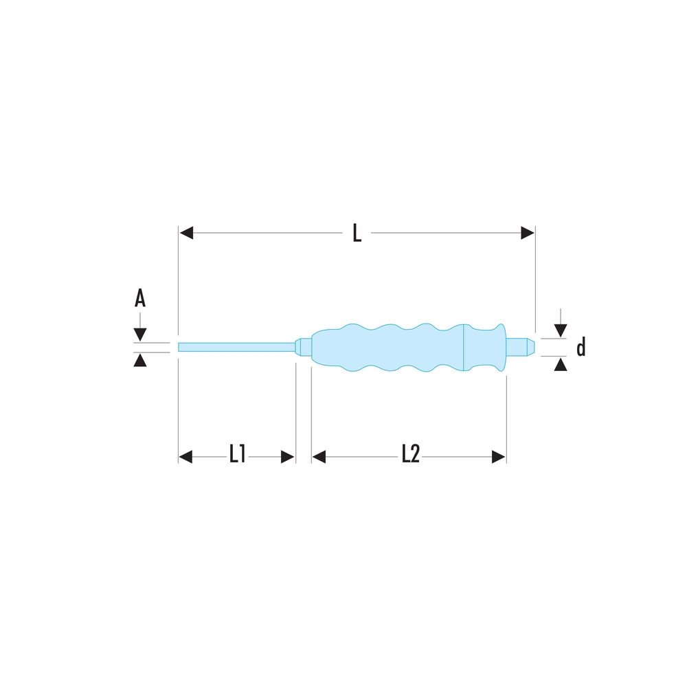 Pointeau gainé 6 mm - Par 5 - FACOM - 255.G6