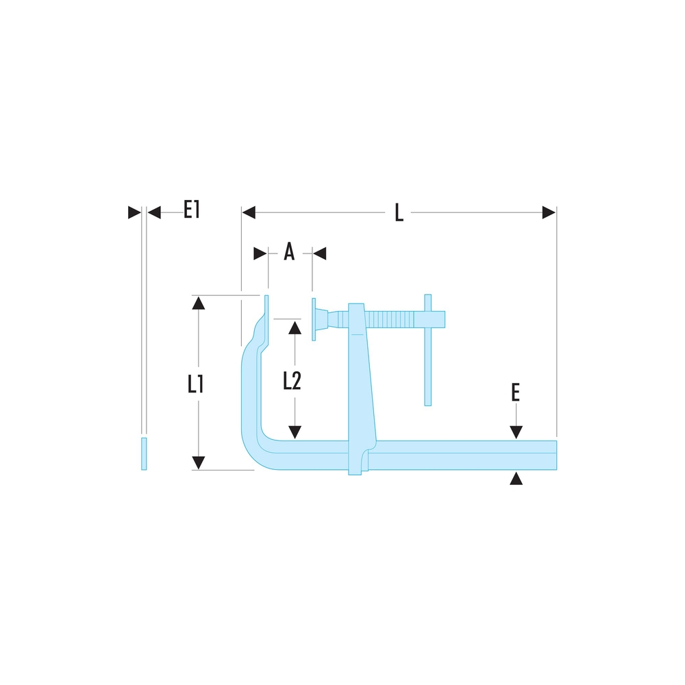 Serre-joint à pompe 100cm large - FACOM - 272.1000L