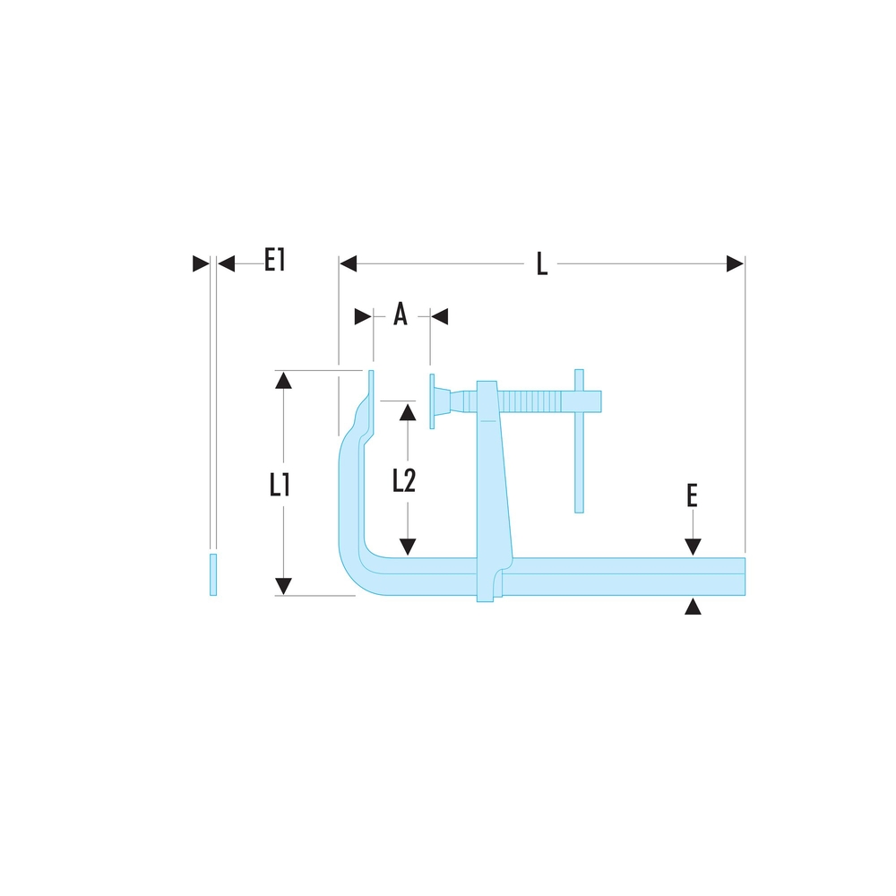 Serre-joint à pompe 60cm large - FACOM - 272.600L