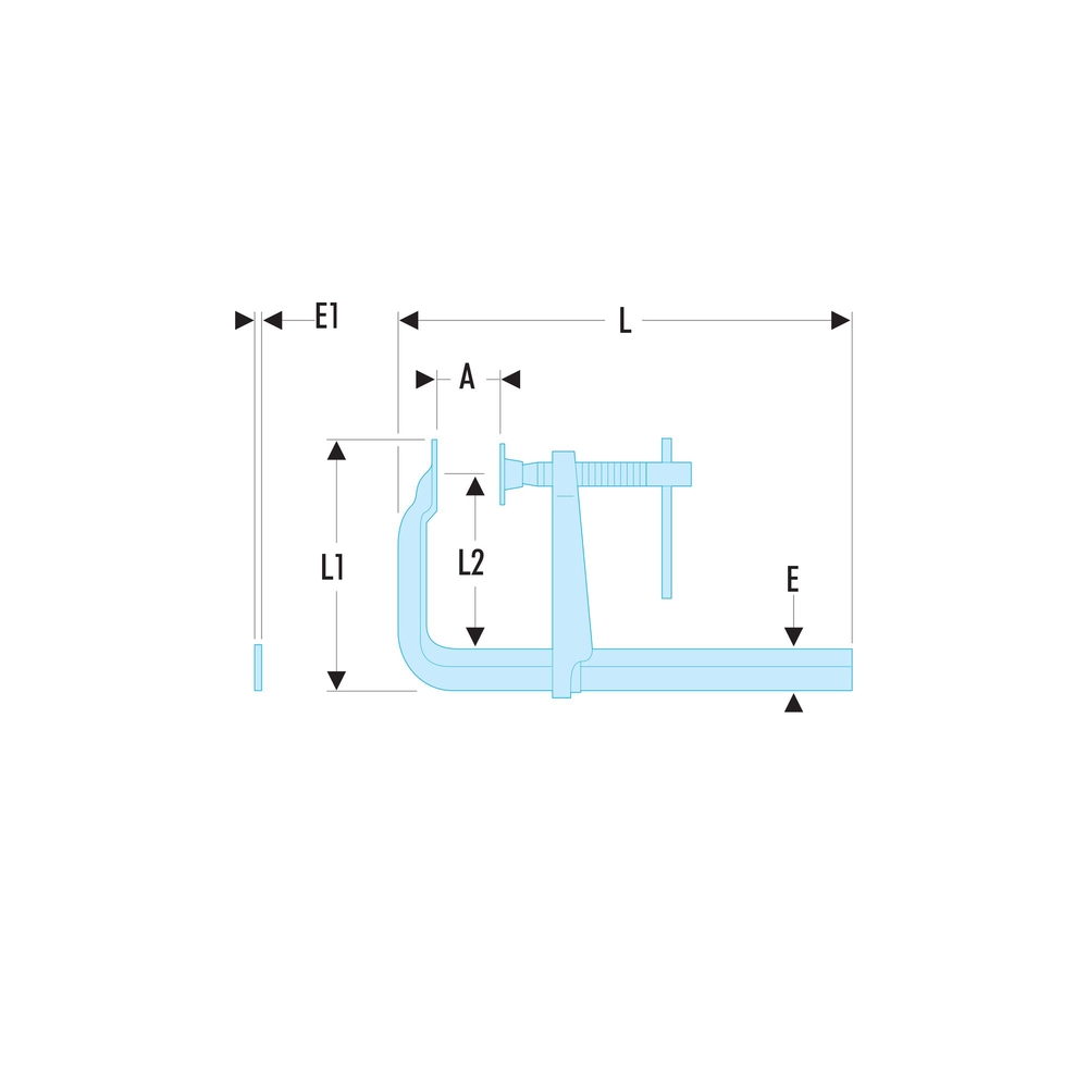 Serre-joint à pompe 1500mm - FACOM - 272A.1500