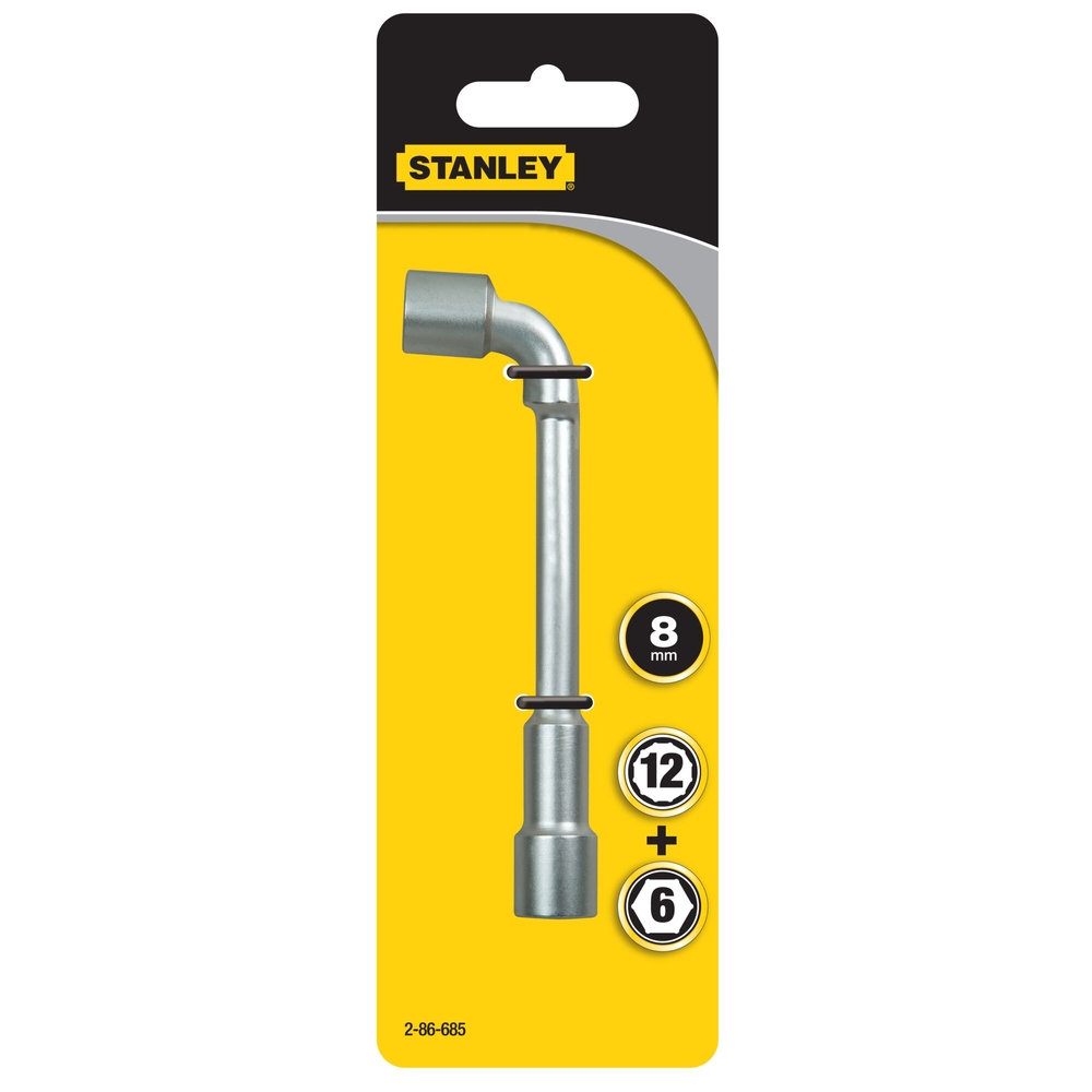 Clé à pipe débouchée 6 x 12 pans 8 mm - 2-86-685 - STANLEY