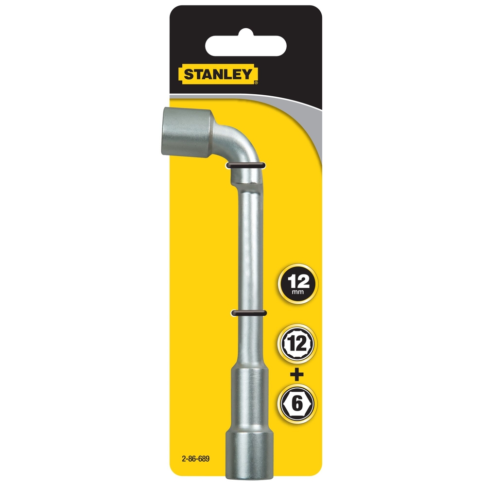 Clé à pipe débouchée 6 x 12 pans 12 mm - 2-86-689 - STANLEY
