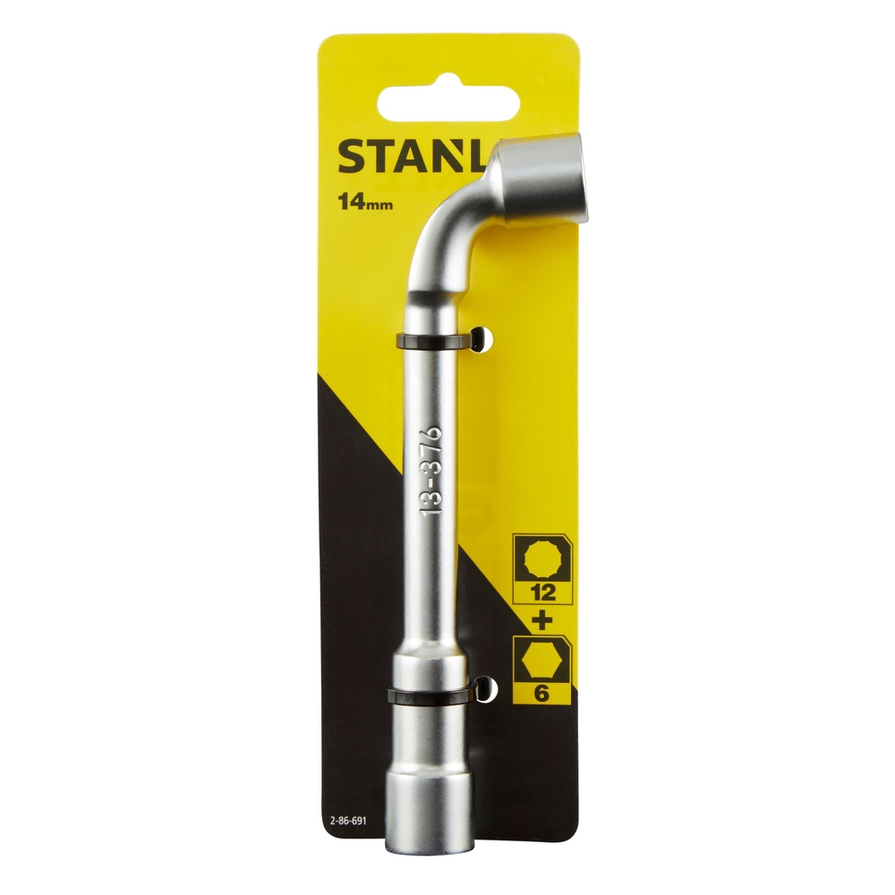 Clé à pipe débouchée 6 x 12 pans 14 mm - 2-86-691 - STANLEY