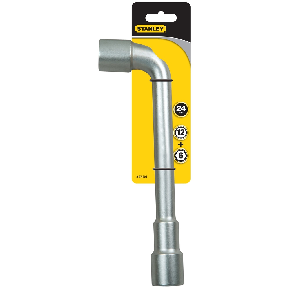 Clé à pipe débouchée 6 x 12 pans 24 mm - 2-87-604 - STANLEY