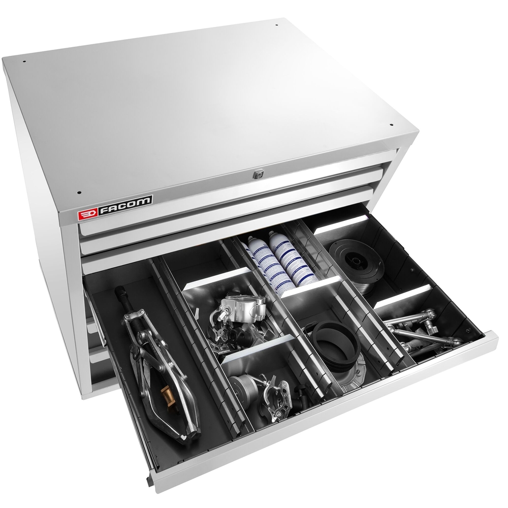 Jeu de 8 cloisons pour tiroir de 125 mm - FACOM - 2930.C3