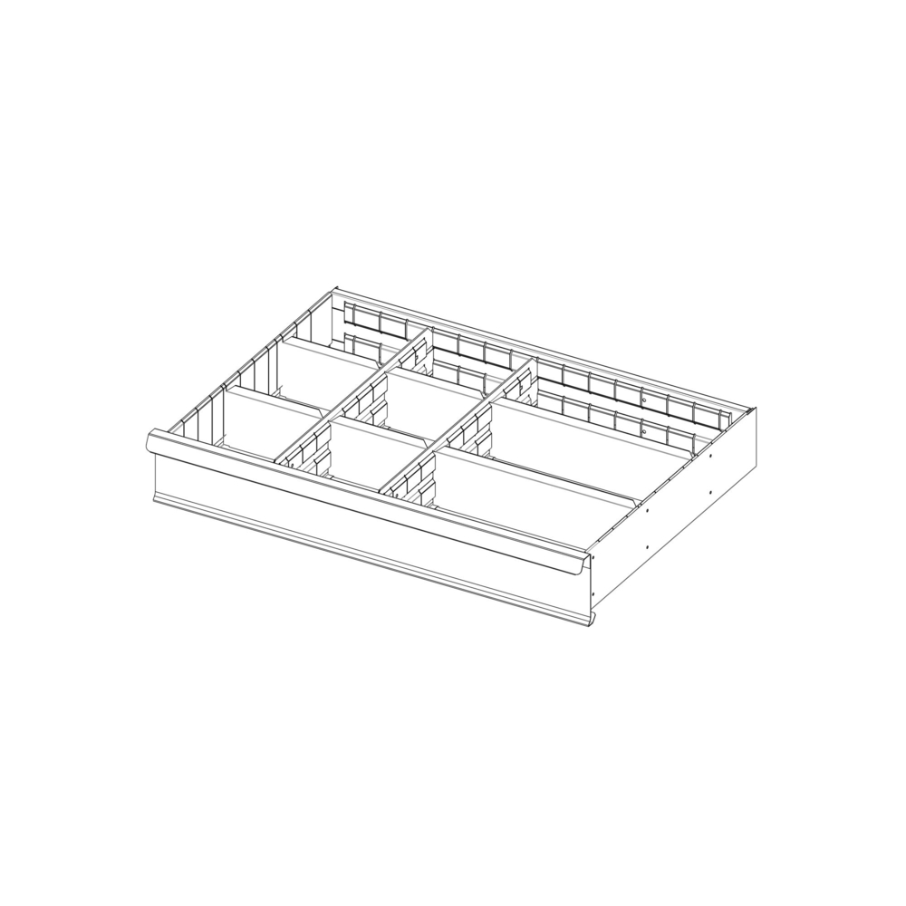 Jeu de 8 cloisons pour tiroir de 125 mm - FACOM - 2930.C3