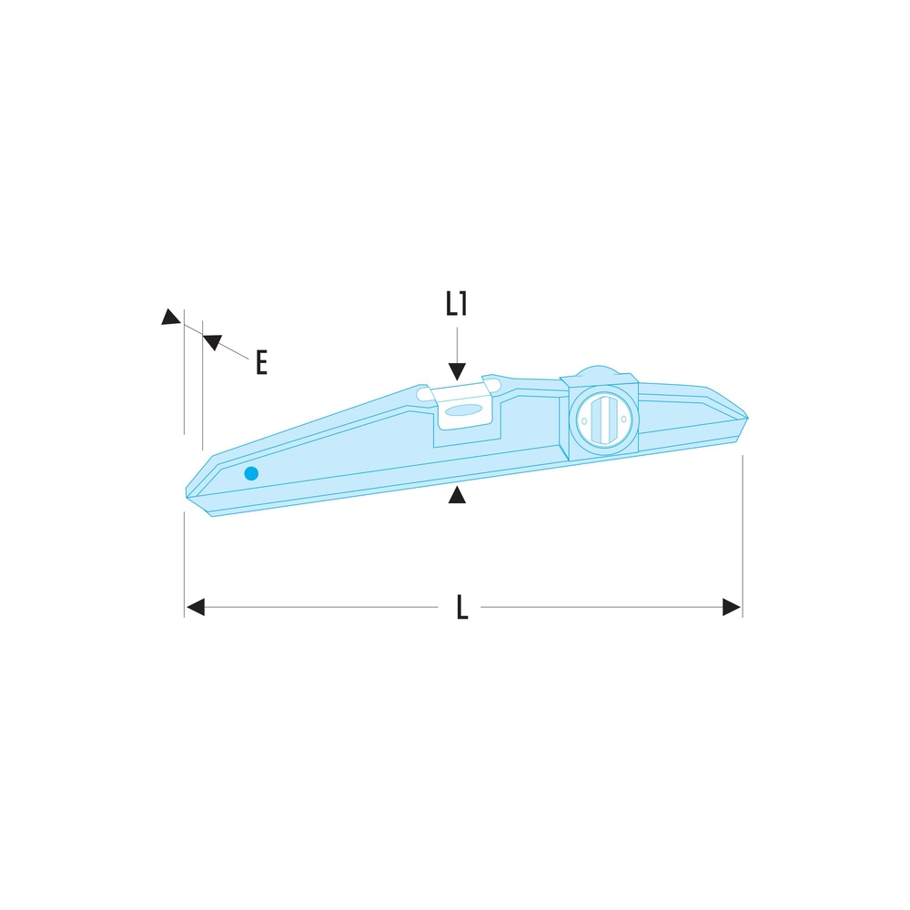 Niveau trapézoïdal magnétique 25 cm - Par 5 - FACOM - 307BM.25