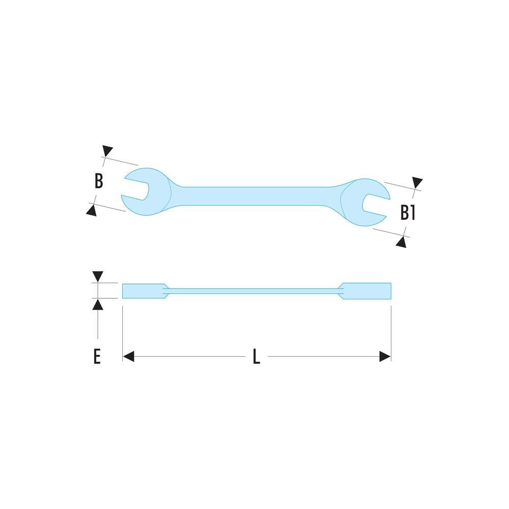 Clé à fourche plate 12x13 mm - FACOM - 31.12X13
