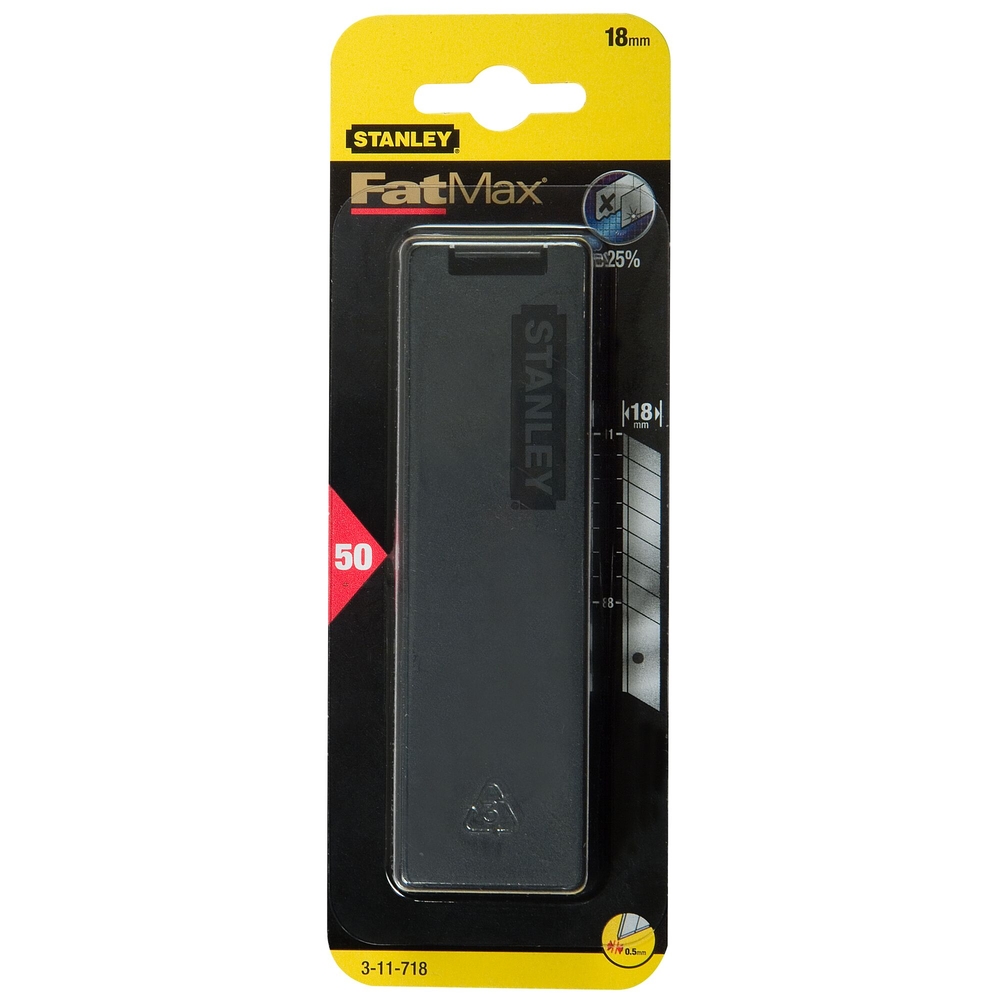 Lames de cutter 18 mm - étui 50 lames - Fatmax - 3-11-718 - STANLEY FATMAX