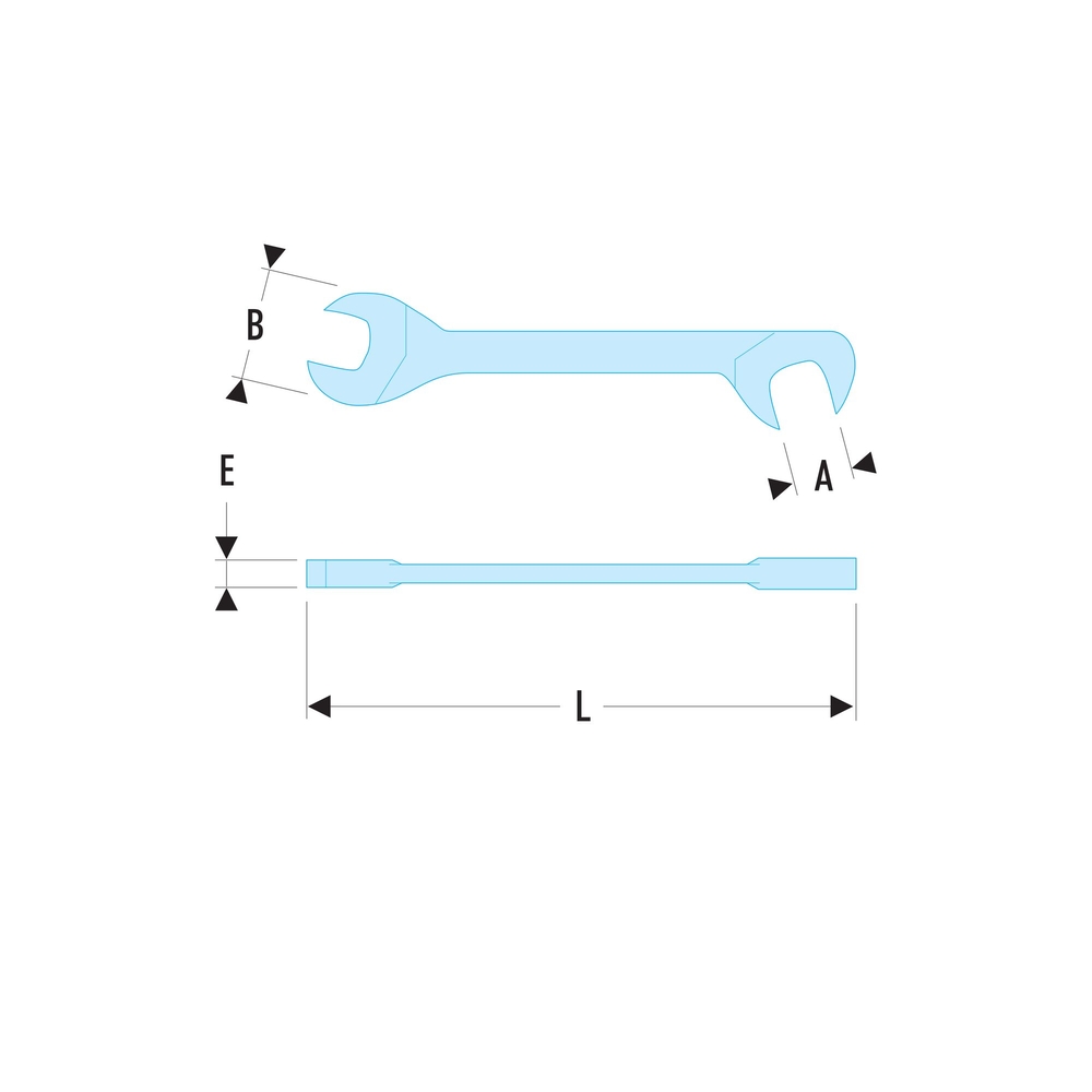 Clé à fourche micromécanique 10mm - FACOM - 34.10