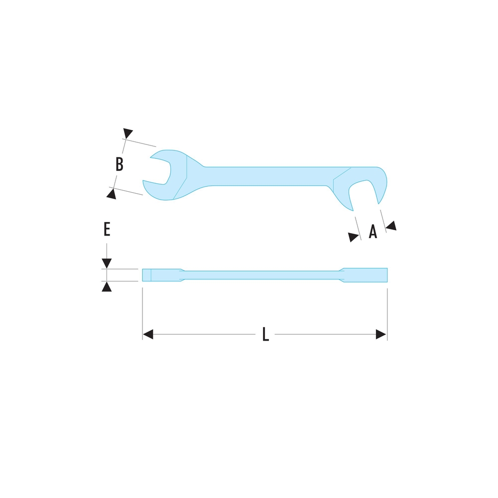 Clé à fourche micromécanique 11/32' - FACOM - 34.11/32