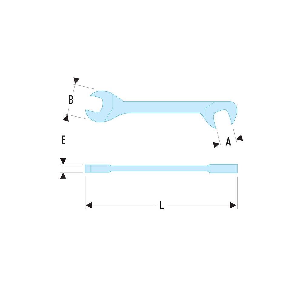 Clé à fourche micro 12mm - FACOM - 34.12