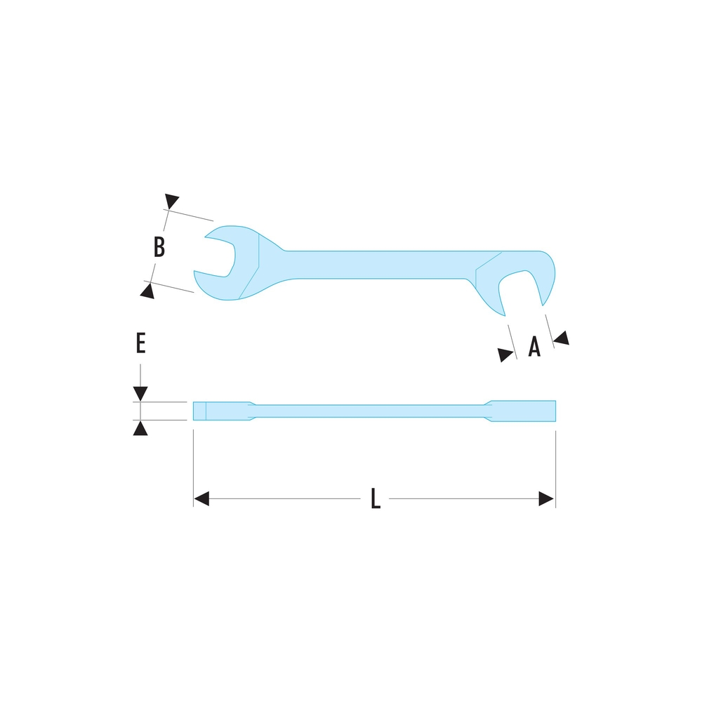 Clé à fourche micromécanique 16mm - FACOM - 34.16