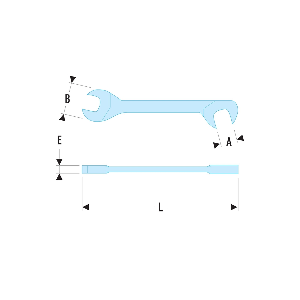 Clé à fourche micromécanique 17mm - FACOM - 34.17