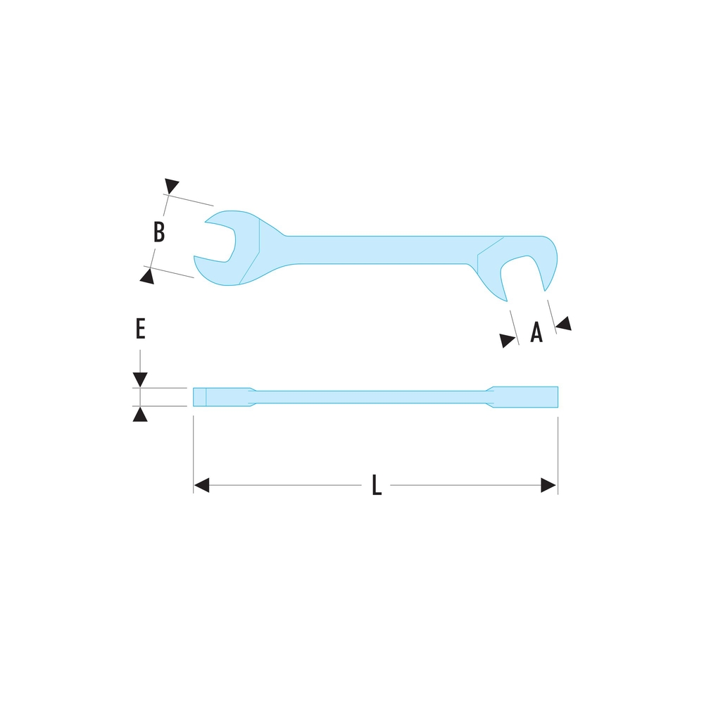 Clé à fourche micromécanique 3/8' - FACOM - 34.3/8
