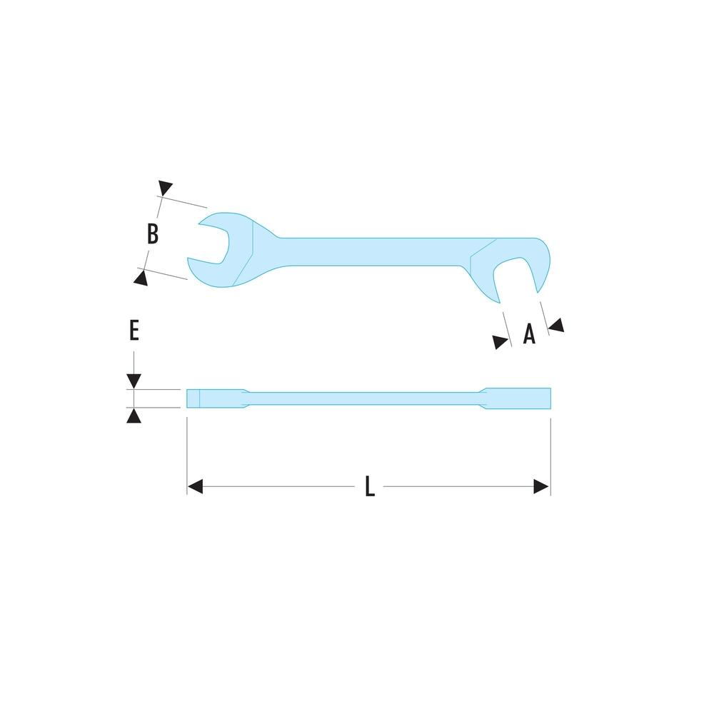 Clé à fourche micromécanique 4mm - FACOM - 34.4
