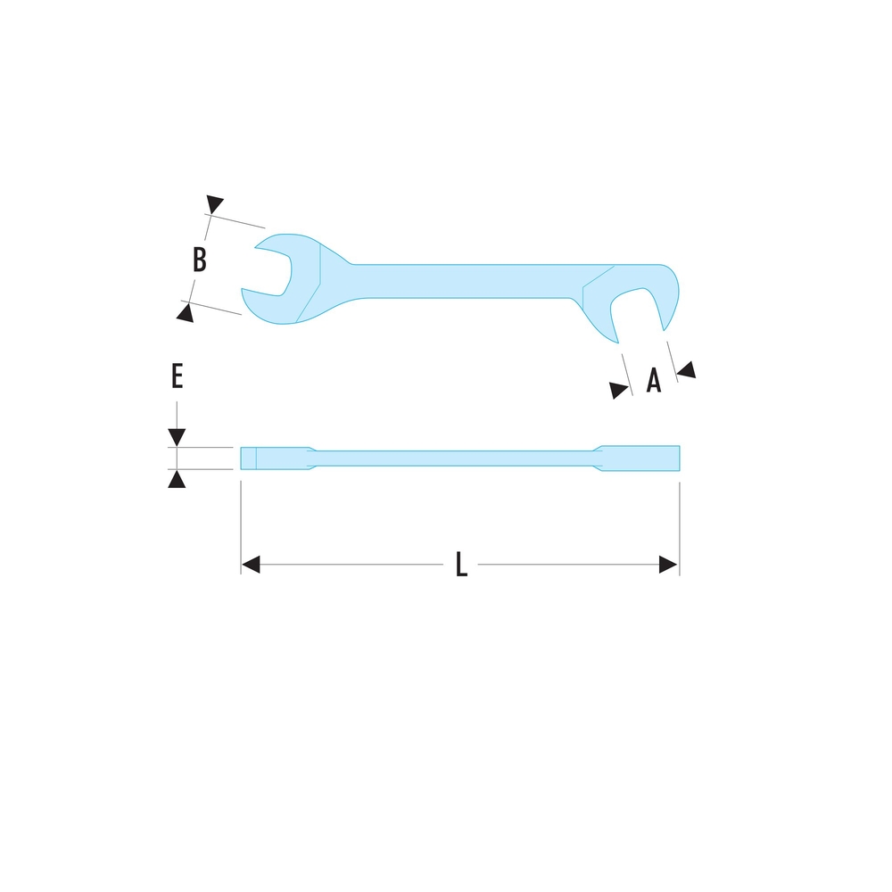 Clé à fourche micromécanique 5mm - FACOM - 34.5