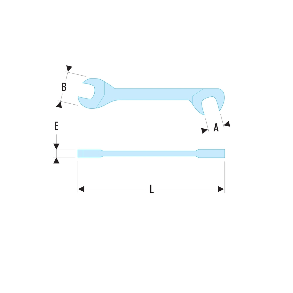 Clé à fourche micromécanique 6mm - FACOM - 34.6