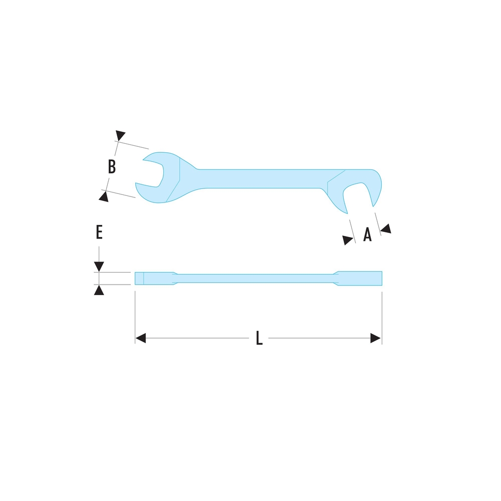 Clé à fourche micromécanique 7/32' - FACOM - 34.7/32
