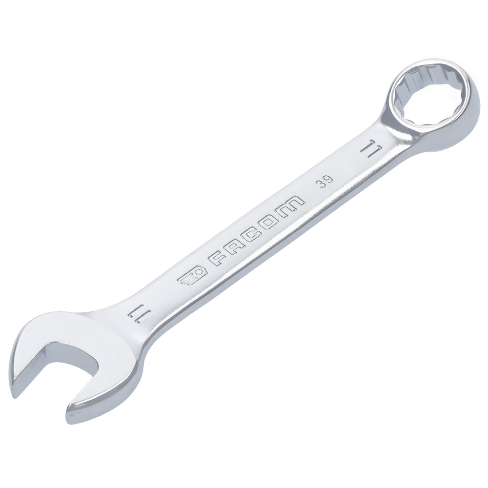 Clé mixte courte métrique 12 pans 11 mm - Par 5 - FACOM - 39.11