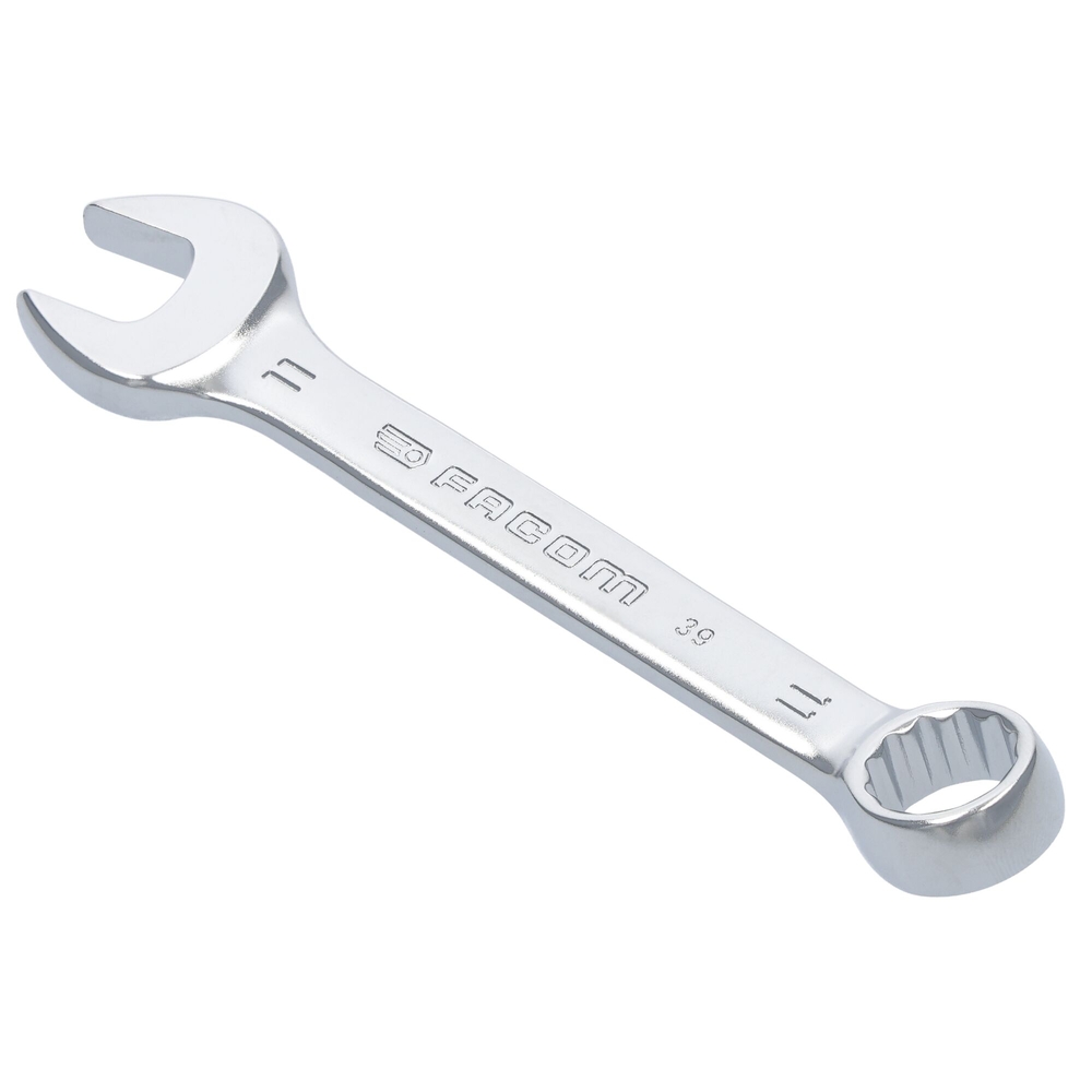 Clé mixte courte métrique 12 pans 11 mm - Par 5 - FACOM - 39.11