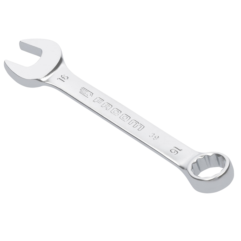 Clé mixte courte métrique 12 pans 16 mm - Par 5 - FACOM - 39.16
