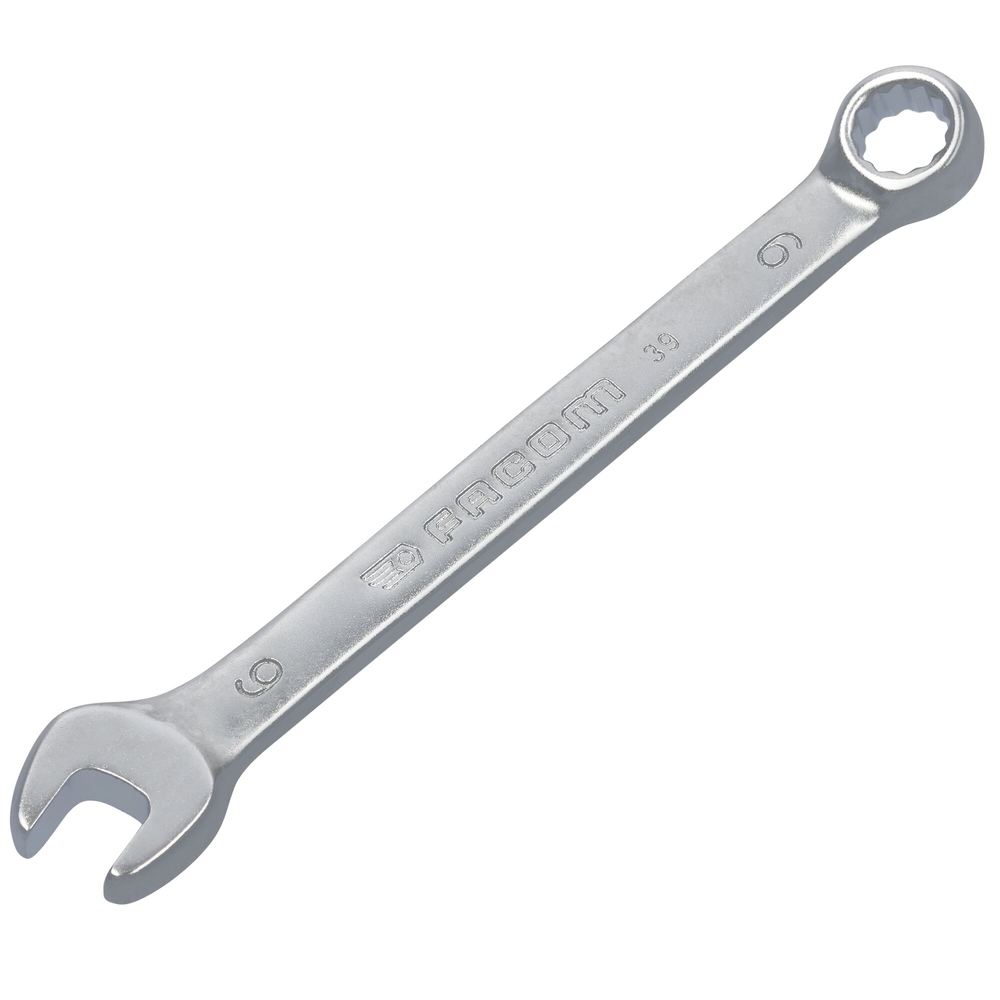 Clé mixte courte 12 pans 6 mm - FACOM - 39.6